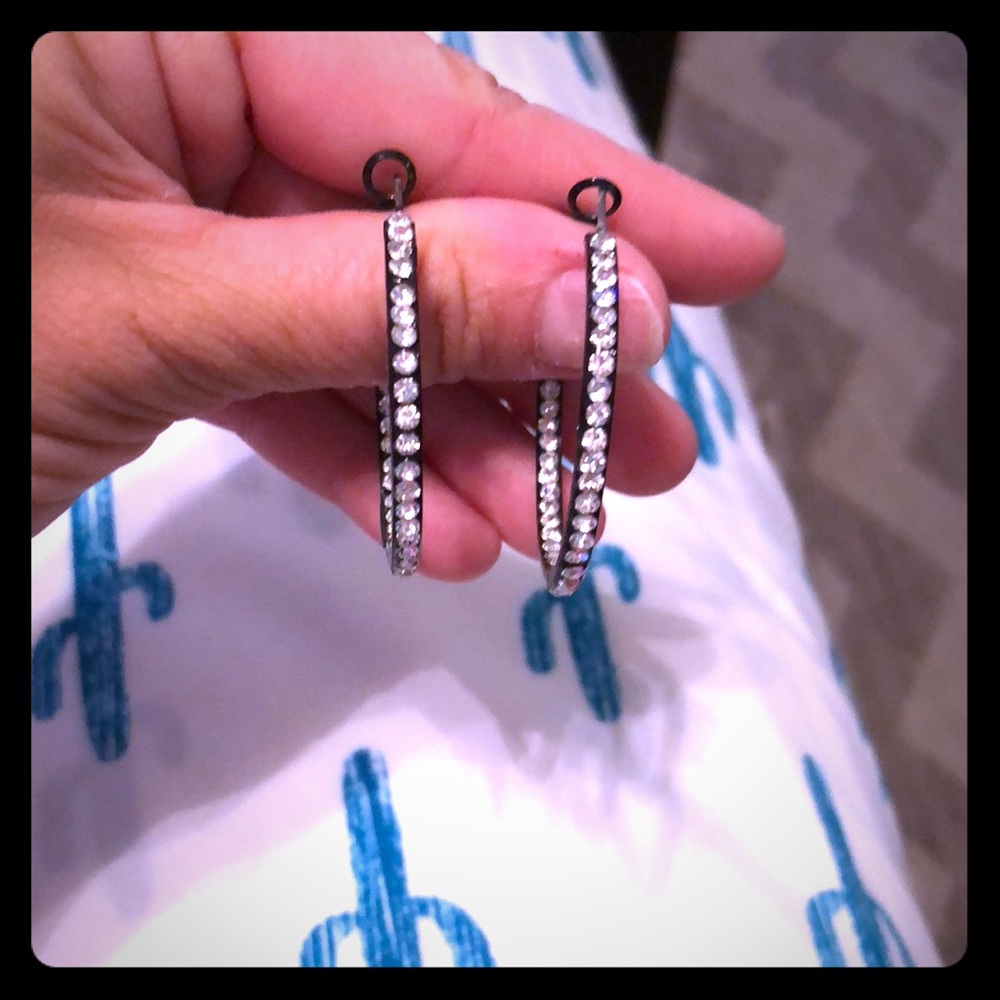 black diamond hoops